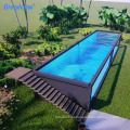 piscina de tamanho grande de tamanho grande para novo design de 20 pés contêiner